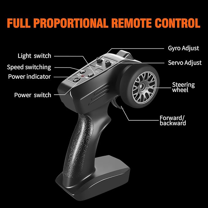 Porsche gt3 rs Mini RC Drift Car with Gyro