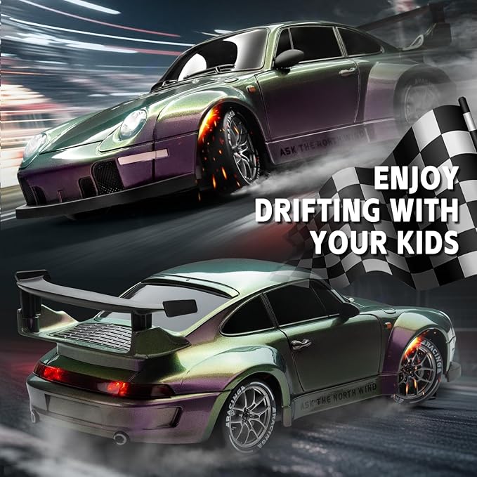 RC Drift Car, Remote Control Vehicle with LED Lights
