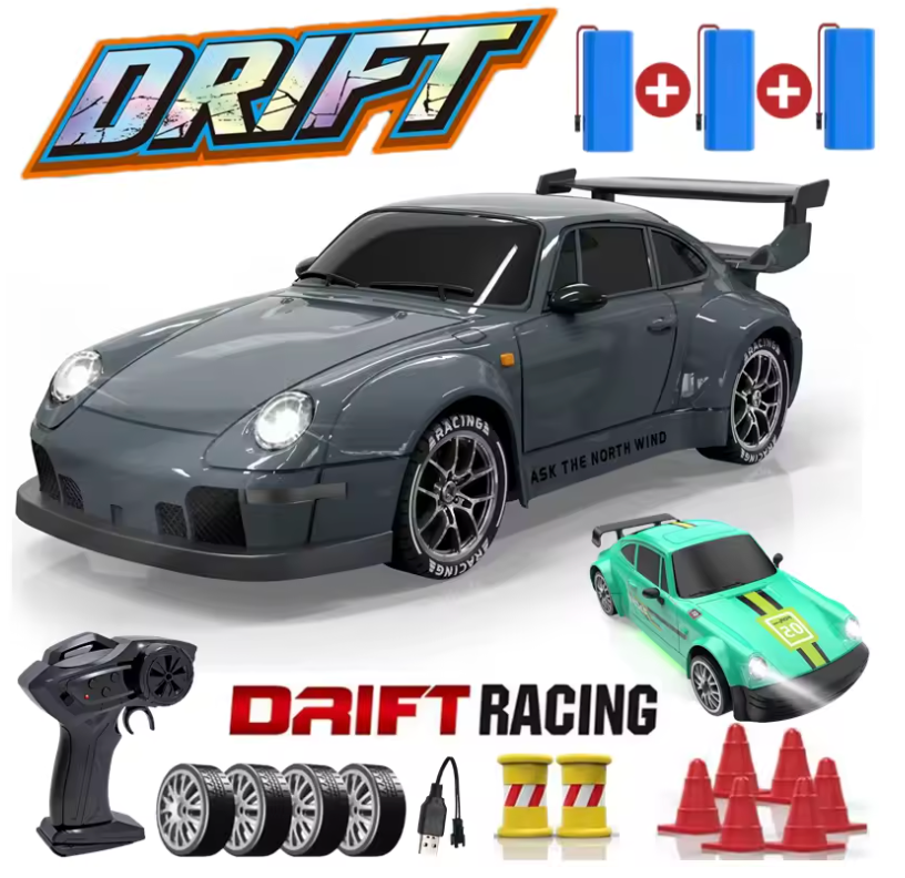 RC Drift Car With LED Light 2.4G Radio 20KM/h High Speed Remote Control Racing Cars