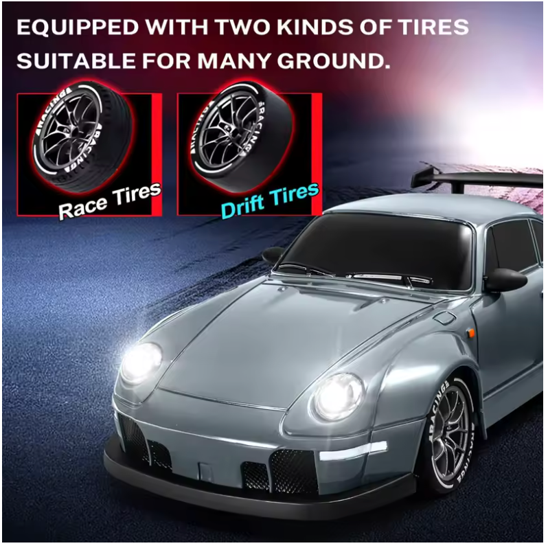 RC Drift Car With LED Light 2.4G Radio 20KM/h High Speed Remote Control Racing Cars
